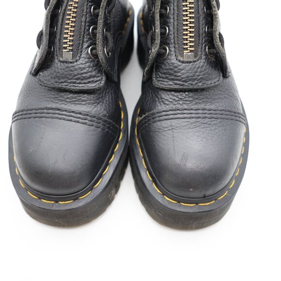 Doc Dr. Martens Sinclair Women’s Size 8 Black Leather Zip-Up Lace Platform Boots - Picture 11 of 11